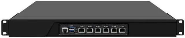 Main image of 1U 19 Inch Rack Mount Firewall Appliance, Intel Core I5 1135G7, HUNSN RJ30k, pFsense, Mikrotik, OPNsense, VPN, Network Router, AES-NI, 6 x 2.5GbE 226-V, Console, VGA, SIM Slot, 16G RAM, 256G SSD