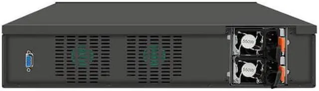 Alt view image 2 of 4 - 2U Rack Mount Cabinet Firewall Appliance, Intel Core I7 7700, HUNSN RJ33, pFsense Mikrotik, OPNsense, VPN, Network Router, AES-NI, 6 x Gigabit LAN, 4 x SFP Optical, Console, VGA, 16G RAM, 128G SSD