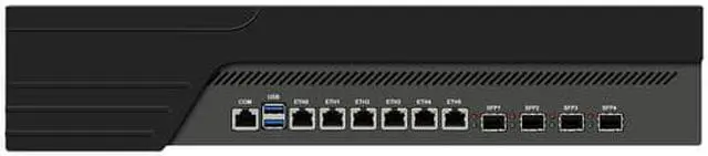 Alt view image 4 of 4 - 2U Rack Mount Cabinet Firewall Appliance, Intel Core I7 7700, HUNSN RJ33, pFsense Mikrotik, OPNsense, VPN, Network Router, AES-NI, 6 x Gigabit LAN, 4 x SFP Optical, Console, VGA, 16G RAM, 128G SSD