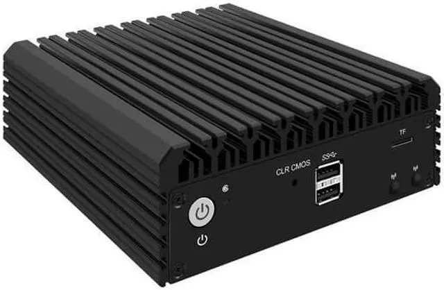 Alt view image 4 of 7 - Micro Firewall Appliance, Mini PC, Intel Alder Lake-N 12th Gen N200, HUNSN RJ34, VPN, Router PC, GPIO, TF Slot, HDMI, DP, 4 x 2.5GbE I226-V, Barebone, NO RAM, NO Storage, NO System