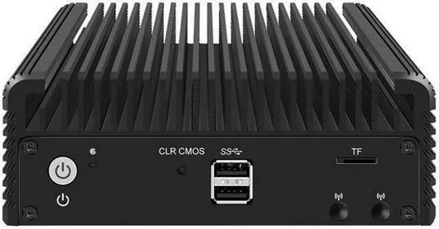 Alt view image 2 of 4 - Micro Firewall Appliance, Mini PC, Intel Alder Lake-N 12th Gen N200, HUNSN RJ35, pFsense Plus, Mikrotik, OPNsense, VPN, Router PC, GPIO, TF Slot, HDMI, DP, 4 x 2.5GbE I226-V, 32G DDR5 RAM, 256G SSD