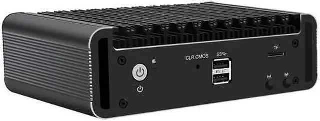 Alt view image 2 of 4 - Micro Firewall Appliance, Mini PC, Intel Alder Lake-N 12th Gen N200, HUNSN RJ36, pFsense Plus, Mikrotik, OPNsense, VPN, Router PC, GPIO, TF Slot, HDMI, DP, 4 x 2.5GbE I226-V, 8G DDR5 RAM, 512G SSD