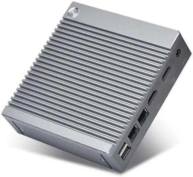 Alt view image 2 of 7 - Fanelss Rugged Mini PC, Intel Celeron N2940, HUNSN BH10, Desktop Palm Computer, Windows 11 Pro or Linux Ubuntu, PXE, WOL Support, 2 x HDMI, 2 x LAN, 4 x USB2.0, 2 x USB3.0, 8G RAM, 128G SSD