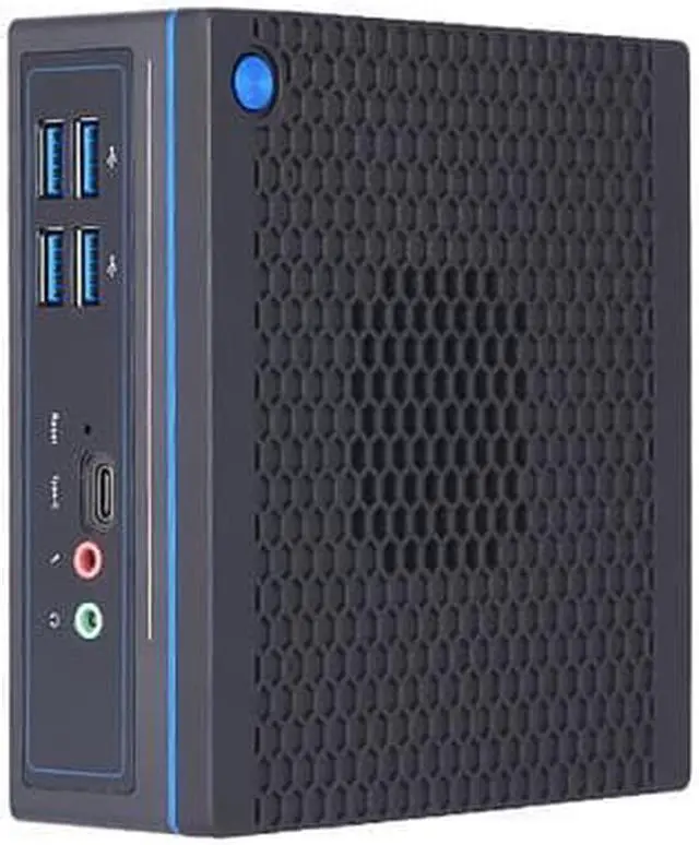 Alt view image 2 of 6 - Mini PC, Desktop Computer, Core I3 5005U, HUNSN BH24, HTPC, NUC, PXE, WOL Supported, 2 x LAN, VGA, 2 x HDMI, Lock Slot, Type-C, Vesa Mount, Barebone, NO RAM, NO Storage, NO System