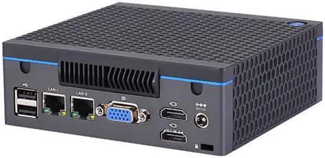 Alt view image 3 of 6 - Mini PC, Desktop Computer, Core I3 5005U, HUNSN BH24, HTPC, NUC, PXE, WOL Supported, 2 x LAN, VGA, 2 x HDMI, Lock Slot, Type-C, Vesa Mount, Barebone, NO RAM, NO Storage, NO System