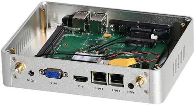 PARTAKER Fanless Mini PC, Desktop Computer, HTPC - View #4