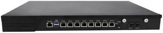Alt view image 5 of 6 - 1U Firewall Appliance, pFsense, Mikrotik, HUNSN RJ10, Intel Core I5 7500, OPNsense, VPN, Network Rackmount, AES-NI, 8 x I211 LAN, 2 x SFP+ 10Gbe 82599ES, 16G RAM, 256G SSD