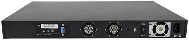 Alt view image 2 of 6 - 1U Firewall Appliance, pFsense, Mikrotik, HUNSN RJ10f, Intel Core I7 7700, OPNsense, VPN, Network Rackmount, AES-NI, 8 x I211 LAN, 4 x SFP+ 10Gbe 82599ES, 8G RAM, 256G SSD