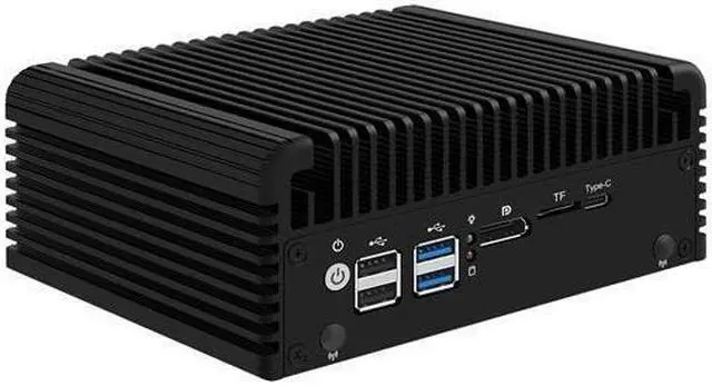Alt view image 4 of 6 - HUNSN Micro Firewall Appliance, Mini PC, pFSense, Mikrotik, Core 3 N355, RJ43, OPNsense, VPN, Router PC, 4 x 2.5GbE I226-V, 2 x HDMI,  DP, TF, Type-C, 16G DDR5 RAM, 128G SSD
