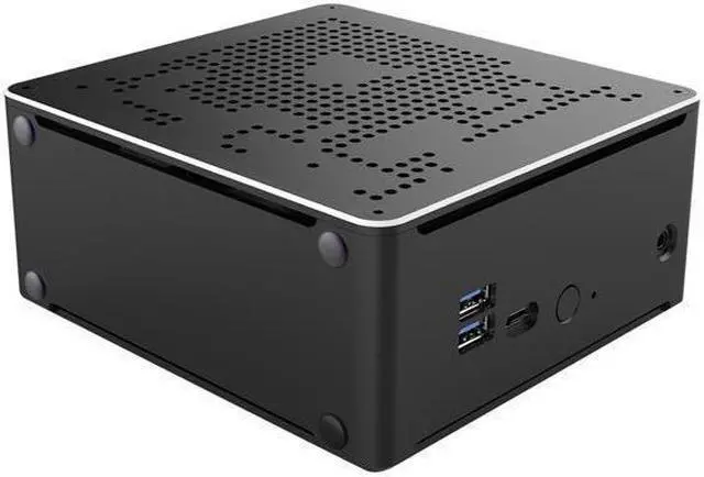 Alt view image 2 of 5 - 4K Mini PC, HTPC, NUC, Small Server, Intel 8 Cores I9 10980HK, HUNSN BY02, Windows 11 or Linux Ubuntu, Support Proxmox, Vmware, ESXI, KODI, DP, HDMI, TYPE-C, 2 x LAN, 8G RAM, 128G SSD