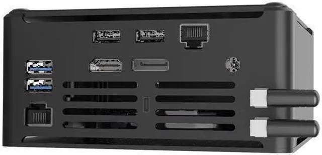 Alt view image 3 of 5 - 4K Mini PC, HTPC, NUC, Small Server, Intel 8 Cores I9 10980HK, HUNSN BY02, Windows 11 or Linux Ubuntu, Support Proxmox, Vmware, ESXI, KODI, DP, HDMI, TYPE-C, 2 x LAN, 8G RAM, 128G SSD