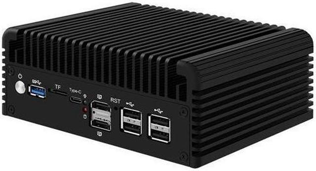 Alt view image 4 of 6 - HUNSN Micro Firewall Appliance, Mini PC, RJ46, Intel Alder Lake-N 12th Gen N200, pFsense Plus, Mikrotik, OPNsense, VPN, Router PC, 6 x 2.5GbE I226-V, 2 x HDMI2.1, TF, Type-C, 16G DDR5 RAM, 256G SSD