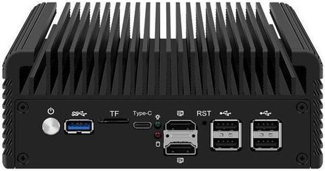 Alt view image 2 of 6 - HUNSN Micro Firewall Appliance, Mini PC, RJ46, Intel Alder Lake-N 12th Gen N200, pFsense Plus, Mikrotik, OPNsense, VPN, Router PC, 6 x 2.5GbE I226-V, 2 x HDMI2.1, TF, Type-C, 16G DDR5 RAM, 256G SSD