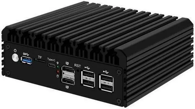 Alt view image 4 of 6 - Micro Firewall Appliance, Mini PC, HUNSN RJ45, Intel Alder Lake-N 12th Gen N100, pFsense Plus, Mikrotik, OPNsense, VPN, Router PC, 6 x 2.5GbE I226-V, 2 x HDMI2.1, TF, Type-C, 16G DDR5 RAM, 128G SSD