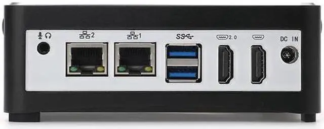 Alt view image 5 of 6 - Firewall Hardware, VPN, Celeron J4125, HUNSN RS50, Network Security Appliance, Router PC, AES-NI, 2 x I211, 4 x USB, 2 x COM, Type-C, 2 x HDMI, Barebone, NO RAM, NO Storage, NO System