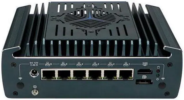 Alt view image 3 of 6 - HUNSN Micro Firewall Appliance, Mini PC, Core I5 1235U 1245U, RX14, pFsense, Mikrotik, OPNsense, VPN, Router PC, AES-NI, 6 x 2.5GbE I226-V, HDMI, DP, COM, Nano SIM Slot, TPM2.0, 4G RAM, 64G SSD