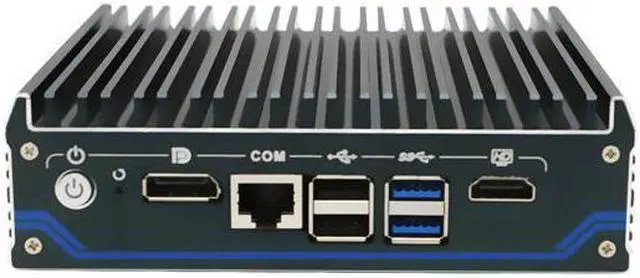Alt view image 2 of 4 - HUNSN Din Rail Micro Firewall Appliance, Mini PC, pFsense, Mikrotik, Celeron J6412, RX15, OPNsense, VPN, Router PC, AES-NI, SIM Slot, COM, 4 x 2.5GbE LAN, HDMI, DP, TPM2.0, 4G RAM, 128G SSD