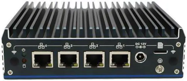 Alt view image 3 of 4 - HUNSN Din Rail Micro Firewall Appliance, Mini PC, pFsense, Mikrotik, Celeron J6412, RX15, OPNsense, VPN, Router PC, AES-NI, SIM Slot, COM, 4 x 2.5GbE LAN, HDMI, DP, TPM2.0, 4G RAM, 128G SSD