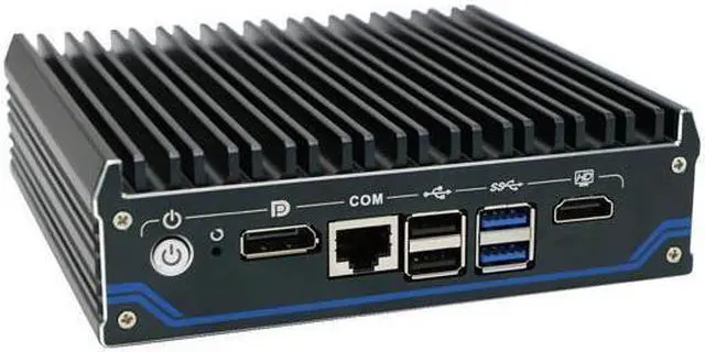 Alt view image 4 of 4 - HUNSN Din Rail Micro Firewall Appliance, Mini PC, pFsense, Mikrotik, Celeron J6412, RX15, OPNsense, VPN, Router PC, AES-NI, SIM Slot, COM, 4 x 2.5GbE LAN, HDMI, DP, TPM2.0, 4G RAM, 128G SSD