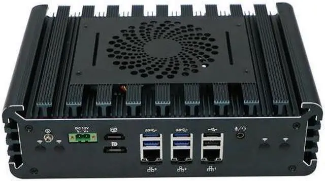Alt view image 2 of 4 - Fanless Industrial PC, Mini Computer, IPC, HUNSN IX11, Intel Core I5 1135G7, 16 Way GPIO, 6 x COM, 2Pin Phoenix, HDMI, DP, 3 x I225-V 2.5Gbe LAN, Barebone, NO RAM, NO Storage, NO System