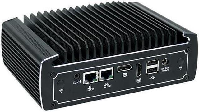 Alt view image 3 of 7 - Fanless Mini PC, Industrial PC, HUNSN BX01l, Core I3 10110U, 2 x COM, SIM Slot, HDMI, DP, 2 x I210 LAN, Vesa Mount, WOL, PXE, Watchdog, Barebone, NO RAM, NO Storage, NO System