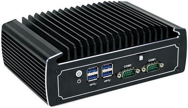 Alt view image 4 of 7 - Fanless Mini PC, Industrial PC, HUNSN BX01l, Core I3 10110U, 2 x COM, SIM Slot, HDMI, DP, 2 x I210 LAN, Vesa Mount, WOL, PXE, Watchdog, Barebone, NO RAM, NO Storage, NO System