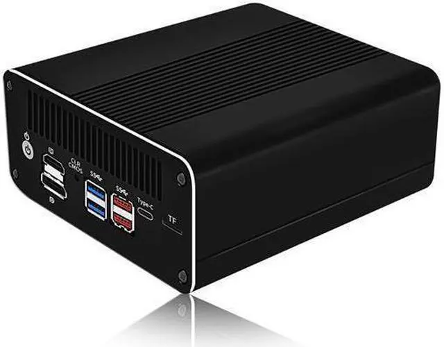 Alt view image 2 of 7 - HUNSN Micro Firewall Appliance, Mini PC, 13th Raptor Lake U300, RJ49, pFsense, Mikrotik, OPNsense, VPN, Router PC, AES-NI, 6 x 2.5GbE I226-V, HDMI, DP, USB3.2, Type-C, TF, 8G RAM, 64G SSD