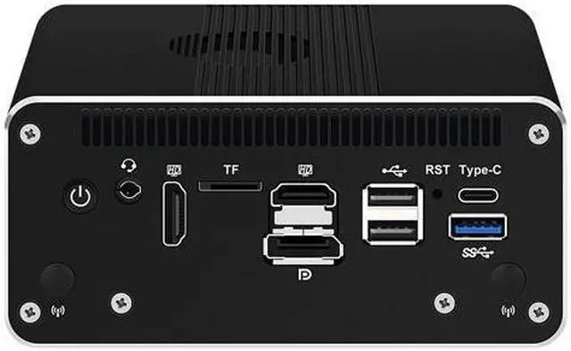 Alt view image 4 of 6 - HUNSN Micro Firewall Appliance, Mini PC, RJ50f, Raptor Lake U300E, pFsense Plus, Mikrotik, OPNsense, VPN, Router PC, AES-NI, 4 x 2.5GbE I226-V, 2 x SFP+ Optical 10Gbe 82599ES, 8G RAM, 128G SSD