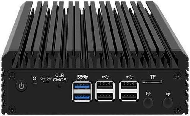 Alt view image 4 of 4 - Micro Firewall Appliance, Mini PC, Intel Alder Lake-N 12th Gen N100, HUNSN RJ34, VPN, Router PC, GPIO, TF Slot, HDMI, DP, 4 x 2.5GbE I226-V, Barebone, NO RAM, NO Storage, NO System