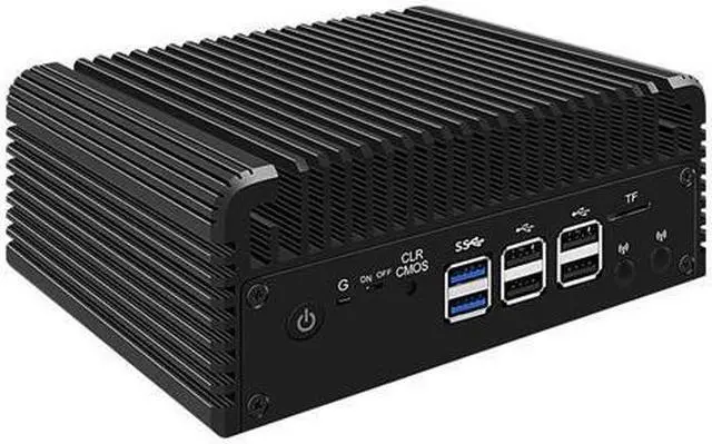 Alt view image 2 of 4 - HUNSN Micro Firewall Appliance, Mini PC, PFSense, Twin Lake Core 3 N355, RJ35, Mikrotik, OPNsense, VPN, Router PC, GPIO, HDMI, DP, 4 x 2.5GbE LAN, 8 x USB, 8G DDR5 RAM, 128G SSD