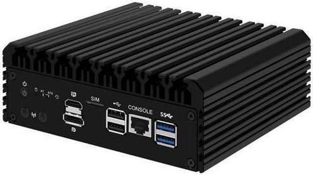 Alt view image 4 of 5 - Micro Firewall Appliance, Mini PC, HUNSN RJ09, Intel J6413, pFsense Plus, Mikrotik, OPNsense, VPN, Router PC, AES-NI, 6 x Intel 2.5GbE I226-V LAN, Console, HDMI, DP, SIM Slot, 16G RAM, 128G SSD