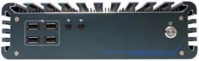 Alt view image 6 of 7 - HUNSN Fanless Industrial PC, Mini Computer, IPC, IX12, Core I5 1235U, Windows 11 / Linux Ubuntu, Wi-Fi 6, BT 5.2, 4 x HDMI, 2 x LAN, 4 x COM COM1/2 for RS232/RS485, TPM2.0, 8G RAM, 128G SSD
