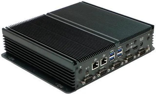 Alt view image 3 of 7 - HUNSN Fanless Industrial PC, Mini Computer, IPC, IX13, Intel N100, TPM 2.0, Wi-Fi 6, BT 5.2, 6 x COM COM1/2 for RS232/RS485, 2 x HDMI, 2 x LAN, Barebone, NO RAM, NO Storage, NO System