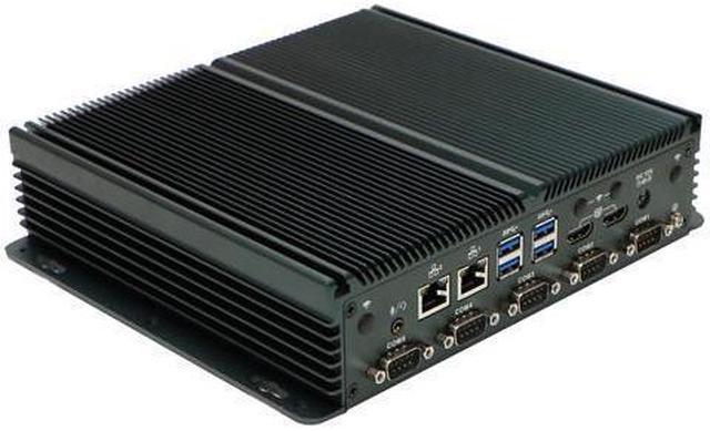 HUNSN Fanless Industrial PC, Mini Computer, IPC, IX13, Intel N100