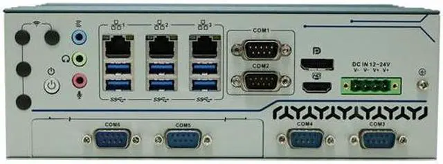 Alt view image 5 of 7 - HUNSN Din Rail Industrial PC, Embedded Computer, I3 10300T 10305T, IX14a, TPM2.0, 3 x LAN, 6 x COM, 12-24V Phoenix, Support Watchdog, PXE, WOL, Barebone, NO RAM, NO Storage, NO System