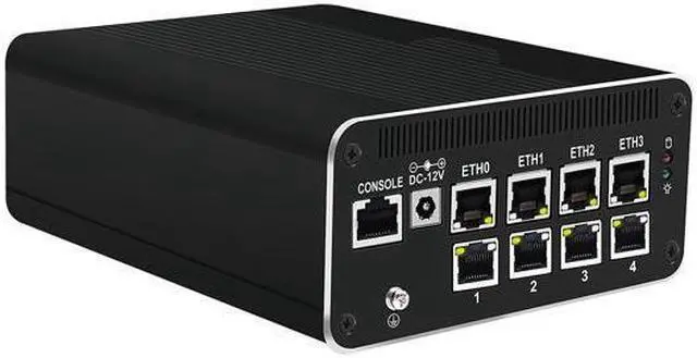 Main image of HUNSN Micro Firewall Appliance, Mini PC, RJ51f, Pentium Gold 8505, pFsense Plus, Mikrotik, OPNsense, VPN, Router PC, 8 x 2.5GbE I226-V, 2 x HDMI, DP++, 10Gbps Type-C for data/DP, 16G RAM, 256G SSD
