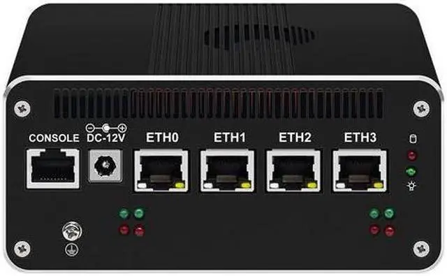 Alt view image 3 of 6 - HUNSN Micro Firewall Appliance, Mini PC, RJ52f, Pentium Gold 8505, pFsense Plus, Mikrotik, OPNsense, VPN, Router PC, 4 x 2.5GbE I226-V, 2 x HDMI, DP++, 10Gbps Type-C for data/DP, 32G RAM, 512G SSD