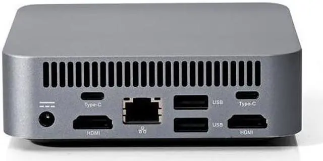 Alt view image 2 of 5 - HUNSN 4K Mini PC, Desktop Computer, HTPC, Kodi Box, I7 1185G7, BM35, Windows 11 / Linux Ubuntu, Wi-Fi 6, BT 5.2, 2 x Type-C, 2 x HDMI2.0b, Support TypeC PD, 0 RAM, 0 Storage, Barebone No System