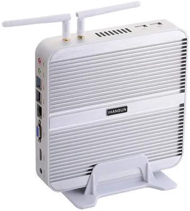 Alt view image 2 of 5 - HUNSN 4K Fanless Mini PC, Desktop Computer, BM01f, Intel Core I5 1235U, Server, HTPC, Kodi Box, WiFi, BT, VGA, HDMI, 6 x USB, LAN, Barebone, NO RAM, NO Storage, NO System