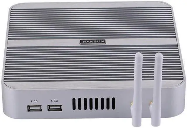 Alt view image 3 of 5 - HUNSN 4K Fanless Mini PC, Desktop Computer, BM01f, Intel Core I5 1235U, Server, HTPC, Kodi Box, WiFi, BT, VGA, HDMI, 6 x USB, LAN, Barebone, NO RAM, NO Storage, NO System