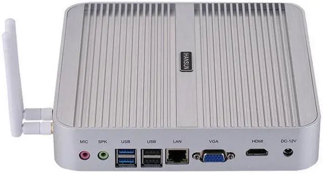 Alt view image 5 of 5 - HUNSN 4K Fanless Mini PC, Desktop Computer, BM01f, Intel Core I5 1235U, Server, HTPC, Kodi Box, WiFi, BT, VGA, HDMI, 6 x USB, LAN, Barebone, NO RAM, NO Storage, NO System
