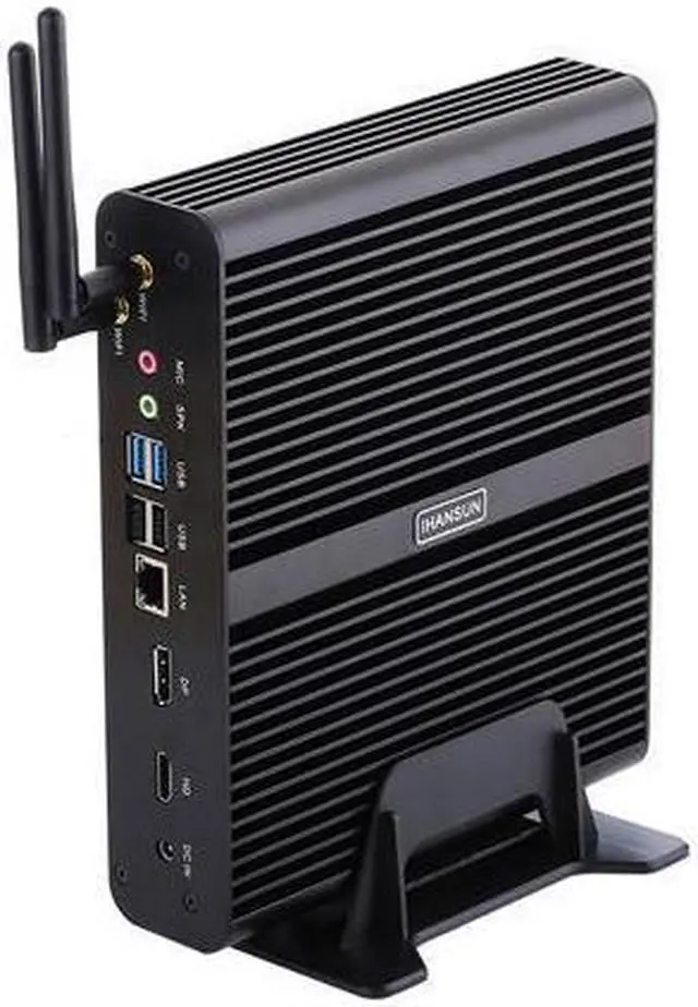 Alt view image 3 of 4 - HUNSN 4K Fanless Mini PC, Desktop Computer, Server, I7 1255U 1260P, BM14, WiFi 6, BT, DP, HDMI, LAN, 2 x USB3.0, 6 x USB2.0, SIM Slot, 16G RAM, 256G SSD, 1TB HDD