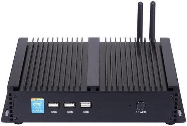 Alt view image 3 of 3 - HUNSN Fanless Industrial Computer, IPC, Mini PC, IM03, Intel Core I5 1235U, VGA, HDMI, LAN, 2 x COM RS232, 5 x USB2.0, 2 x USB3.0, Support WOL, Barebone, NO RAM, NO Storage, NO System