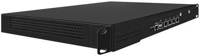 Alt view image 3 of 4 - HUNSN 1U 19 Inch Rack Mount Firewall Appliance, Intel I3 N305, RJ53, VPN, Network Router, AES-NI, 4 x 226-V 2.5GbE LAN, Console, VGA, GPIO, SIM Slot, Barebone, NO RAM, NO Storage, NO System