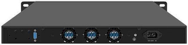Alt view image 2 of 4 - HUNSN 1U 19 Inch Rack Mount Firewall Appliance, Intel I3 N305, RJ53, VPN, Network Router, AES-NI, 4 x 226-V 2.5GbE LAN, Console, VGA, GPIO, SIM Slot, Barebone, NO RAM, NO Storage, NO System