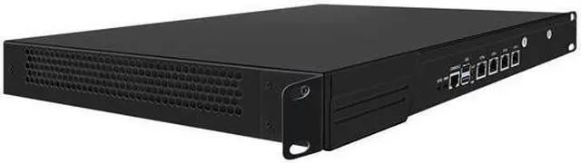 Alt view image 3 of 7 - HUNSN 1U Firewall Appliance with Redundancy Power Supply, N100, RJ53k, VPN, Router PC, 4 x 226-V 2.5GbE LAN, Console, VGA, GPIO, SIM Slot, Dual Power, Barebone, NO RAM, NO Storage, NO System