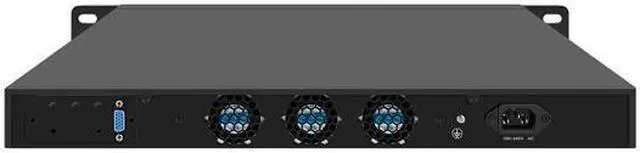 Alt view image 2 of 4 - HUNSN 1U Cabinet Firewall Appliance 10GB, Intel N200, RJ54, PFsense, Mikrotik, OPNsense, VPN, Network Rackmount, 4 x 226-V 2.5GbE LAN, 2 x SFP+ 82599es 10 Gigabit, GPIO, SIM Slot, 8G RAM, 128G SSD