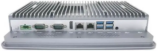 Alt view image 2 of 5 - HUNSN 10.1 Inch Industrial IP65 Front Panel PC, I5 8260U, PX01, Multi Touch Capacitive Touch Screen, Windows 11 or Linux Ubuntu, TPM2.0, 9-36V 2Pin Phoenix, 2 x COM, HDMI, 2 x LAN, 32G RAM, 512G SSD