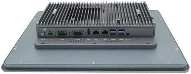 Alt view image 2 of 4 - HUNSN 17 Inch Industrial IP65 Front Panel PC, I3 10110U, PX04, Multi Touch Resistance Touch Screen, Windows 11 or Linux Ubuntu, TPM2.0, 9-36V 2Pin Phoenix, 2 x COM, HDMI, 2 x LAN, 16G RAM, 256G SSD