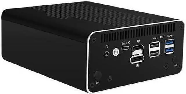 Alt view image 4 of 7 - HUNSN Micro Firewall Appliance, Mini PC, VPN, Router PC, RJ50, Core I5 1135G7, AES-NI, 4 x 2.5GbE I226-V, 2 x SFP+ Optical 10Gbe 82599ES, HDMI, DP, Barebone, NO RAM, NO Storage, NO System